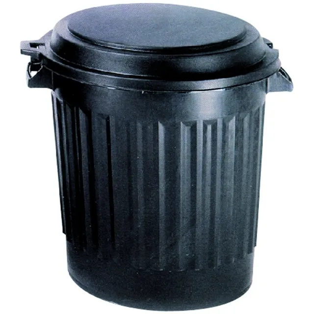 eda-poubelle-d-ext-rieur-eco-80-l-couvercle-verrouillable-noire image 1