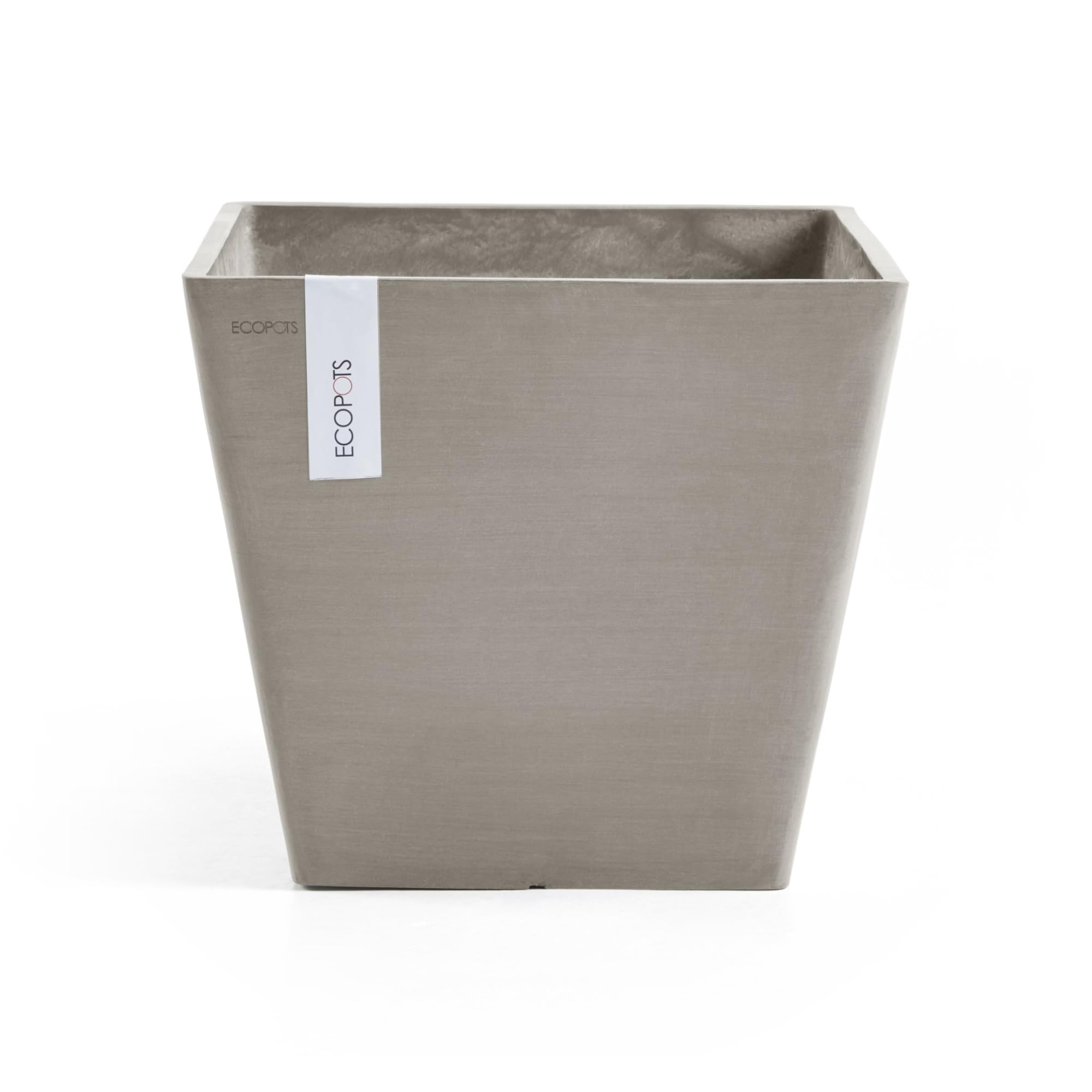 ecopots-rotterdam-40-taupe-pot-carr-40-x-40-x-h-35-cm-37-6-l image 1