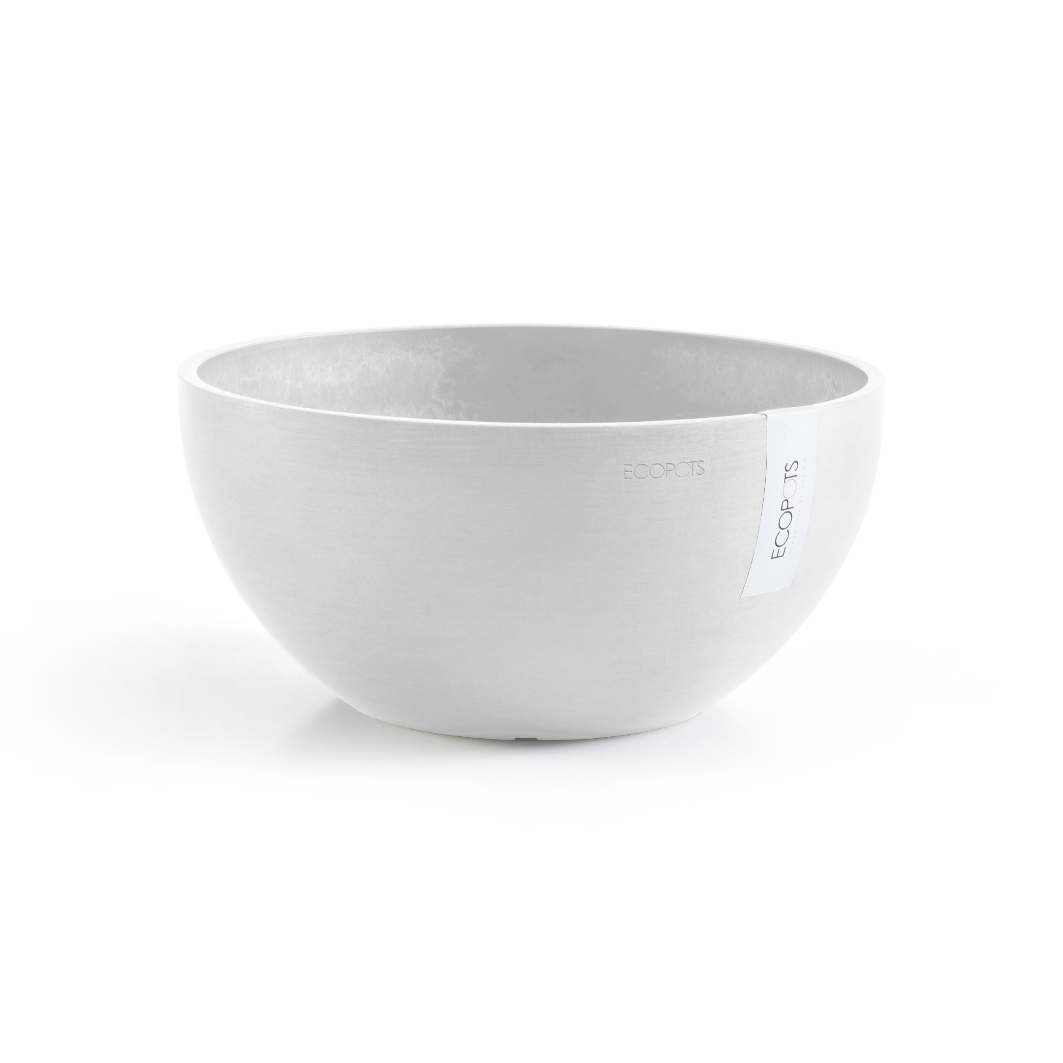 ecopots-brussels-30-pot-rond-blanc-pur-30-x-h-14-cm-6-5-l image 1