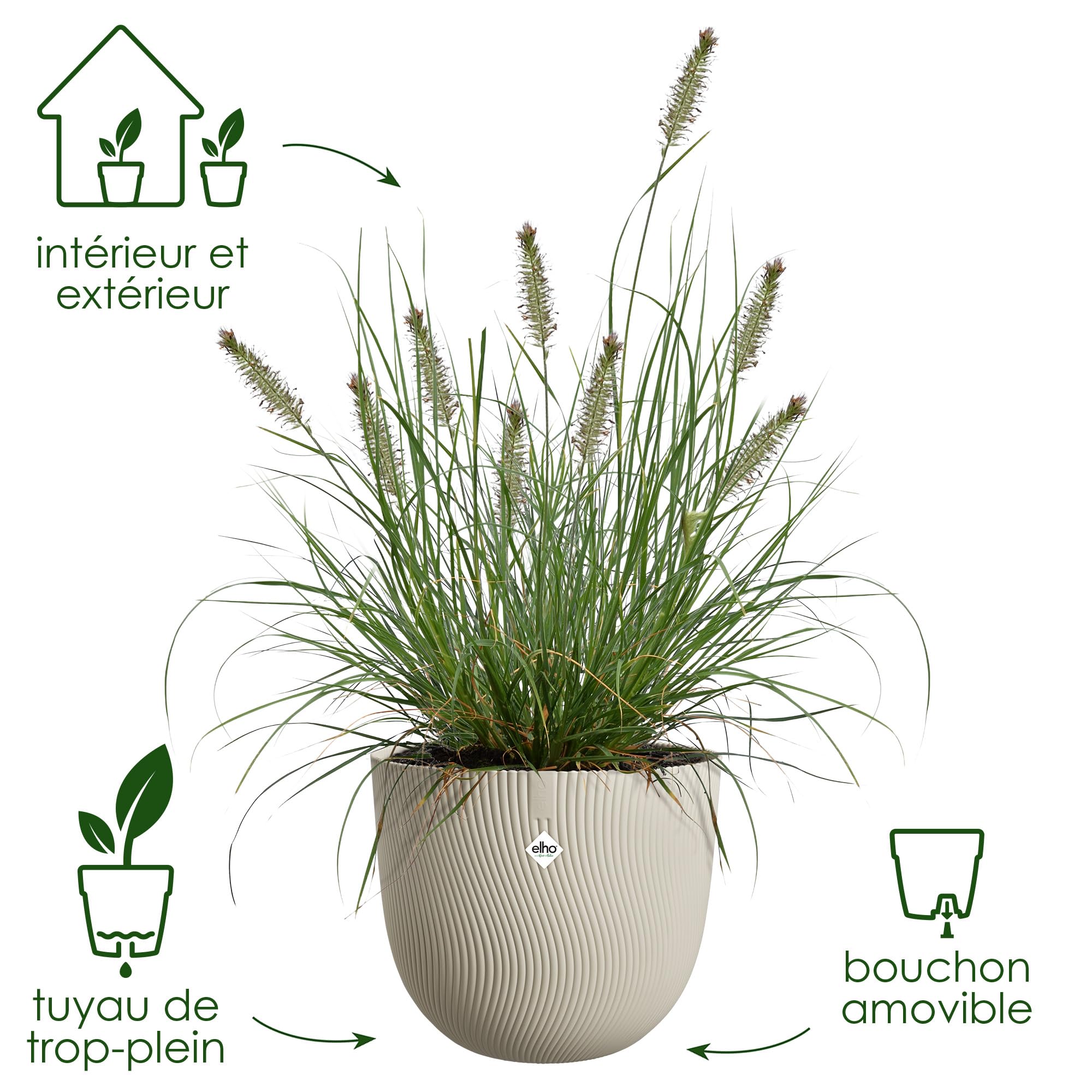 elho-sereh-rond-30-cm-pot-de-fleur-mushroom-beige-29-5-x-h-25-3-cm image 2