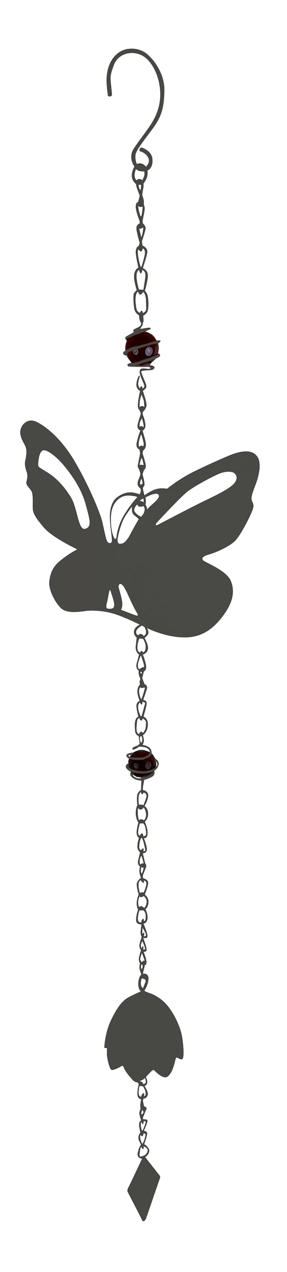 louis-moulin-carillon-m-tal-papillon-90-cm-anthracite image 1