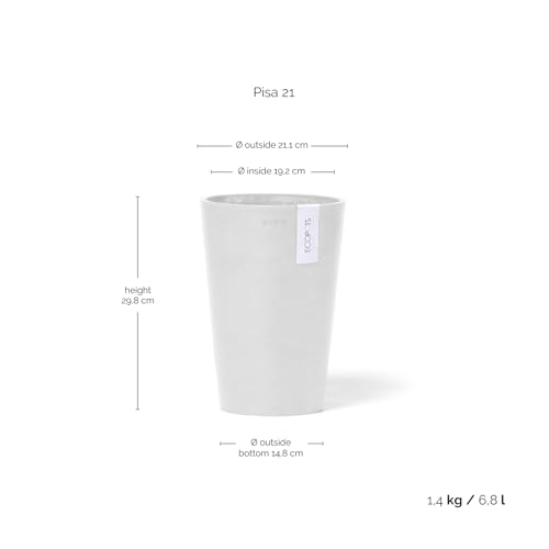 ecopots-pisa-21-pot-rond-blanc-pur-21-x-h-30-cm-6-8-l image 6