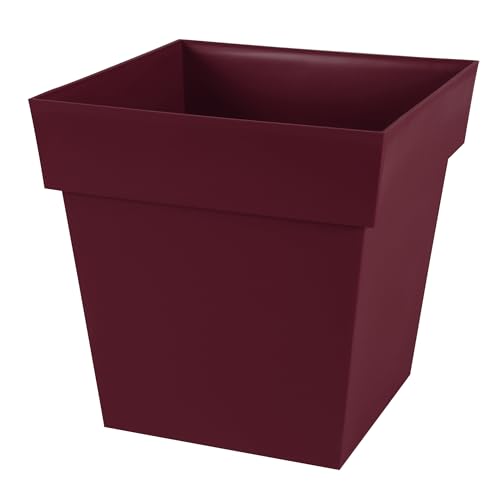 eda-toscane-pot-de-fleur-carr-39-cm-38l-rouge-bourgogne image 5