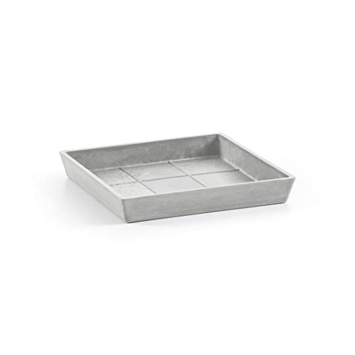 ecopots-square-45-soucoupe-blanc-gris-38-5-cm image 4