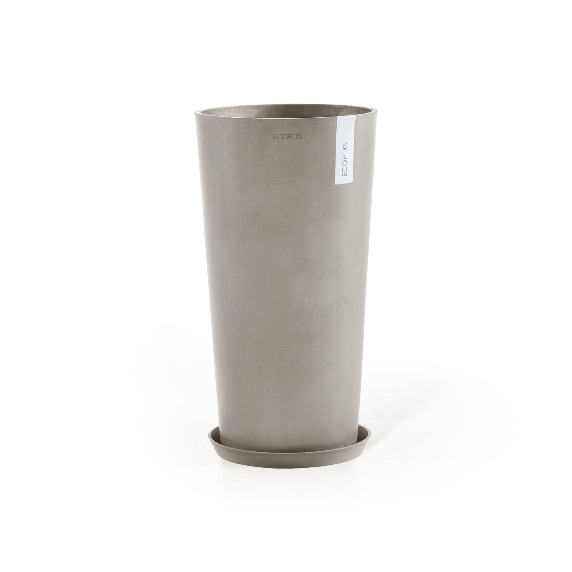 ecopots-round-50-soucoupe-taupe image 3
