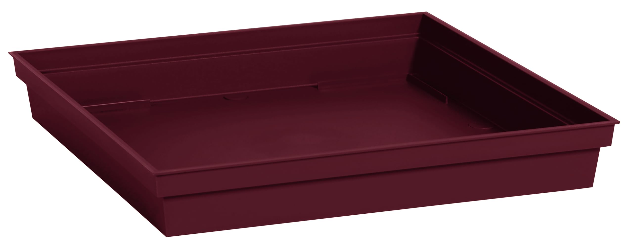 eda-soucoupe-carr-e-toscane-26-7-cm-rouge-bourgogne-pour-pot-32-cm image 1