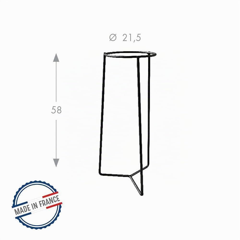 louis-moulin-porte-plantes-tripode-58-x-21-5-cm-anthracite-acier image 2