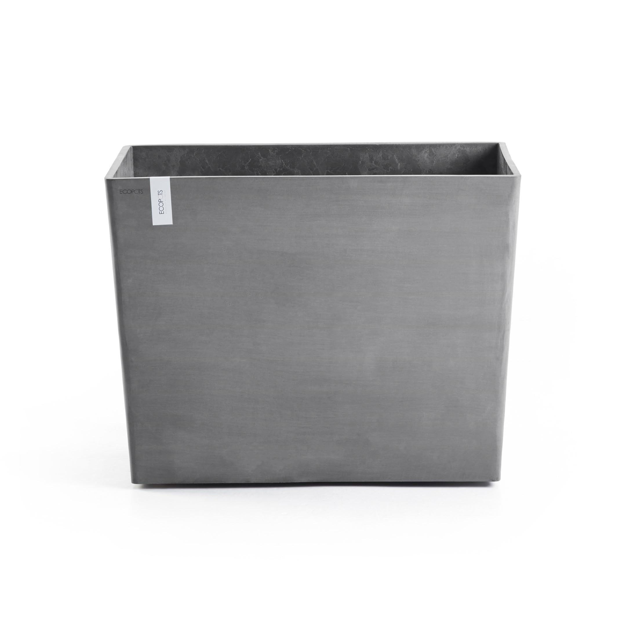 ecopots-paris-85-jardini-re-sur-roues-gris-85-x-40-x-h-65-cm-152-l image 1