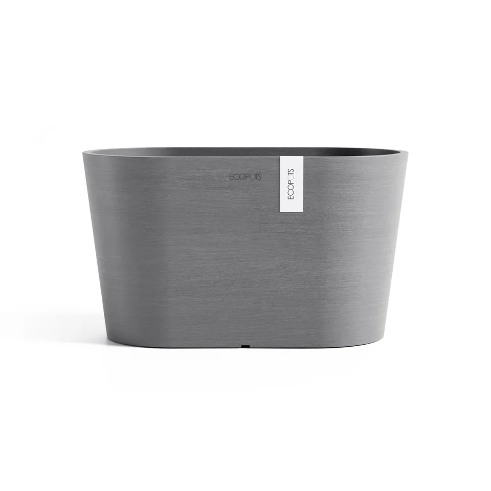 ecopots-tokyo-30-pot-ovale-grey-avec-r-servoir-d-eau-29-8-cm image 1
