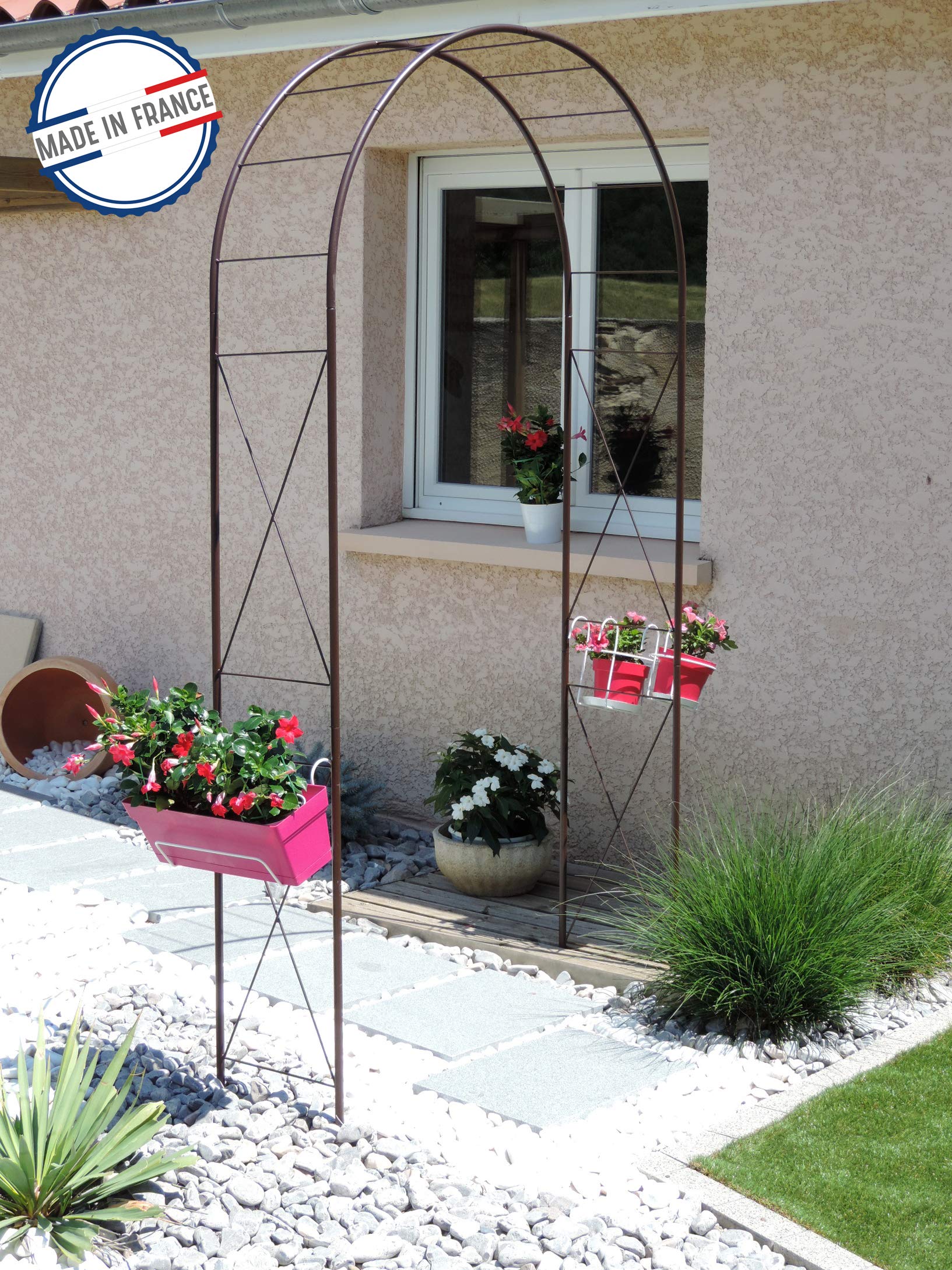 louis-moulin-arche-jardin-d-cor-losange-fer-vieilli-130-x-250-x-40-cm image 3