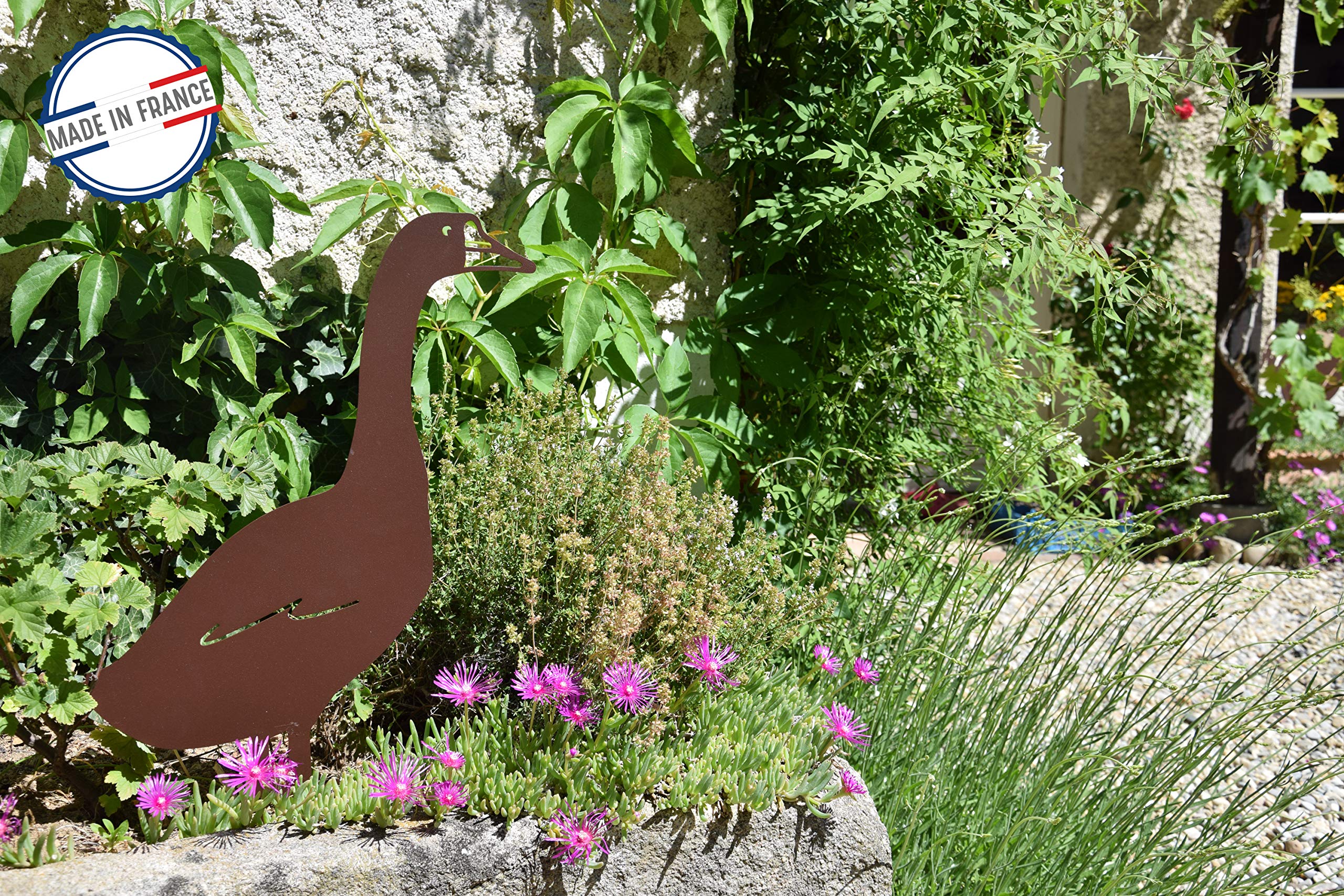 louis-moulin-figurine-piquer-oie-50x34-cm-fer-vieilli image 3