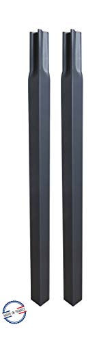 louis-moulin-lot-de-2-pieds-enfoncer-tube-carr-25-mm-45-cm-anthracite image 3