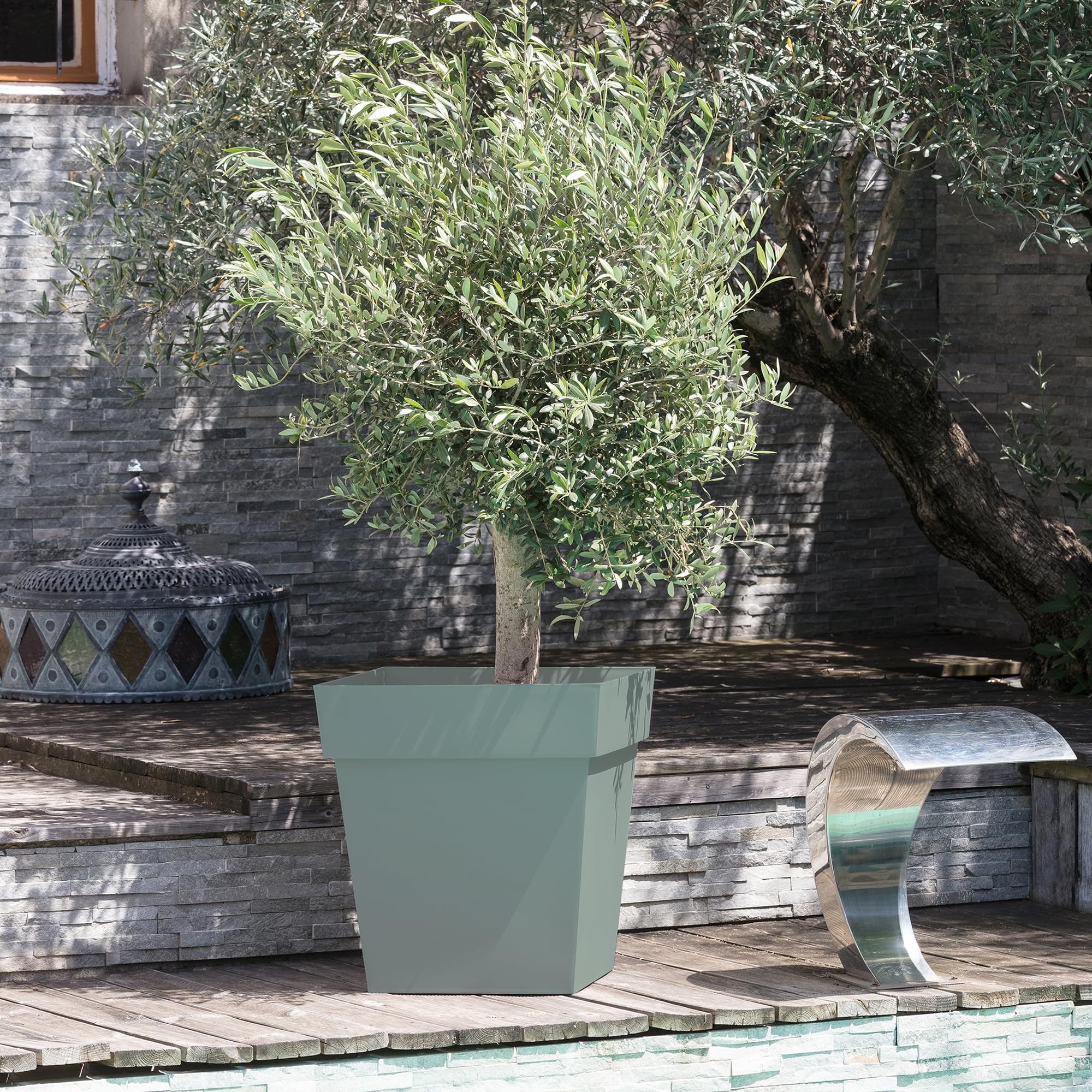eda-toscane-pot-carr-50-cm-87-l-vert-laurier image 2