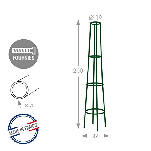 louis-moulin-3824-tuteur-colonne-corset-conique-m-tal-vert-sapin-200-cm image 8