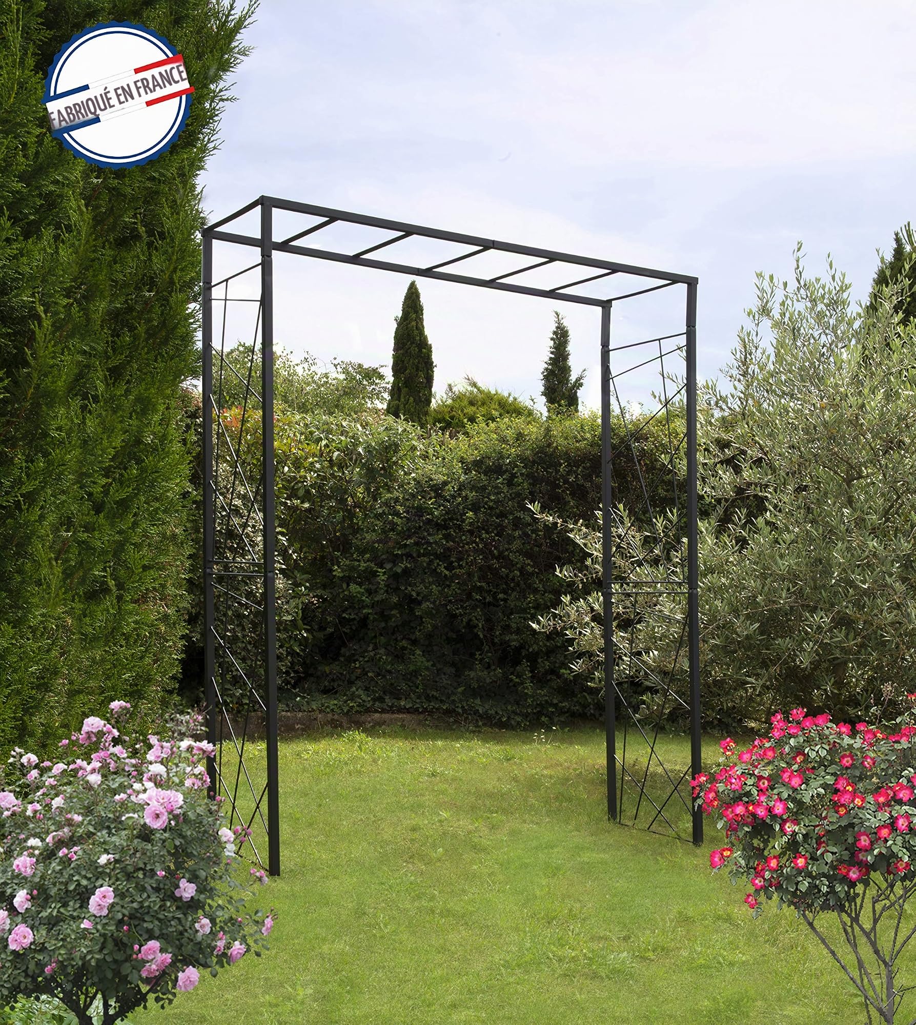 louis-moulin-arche-mandala-155x50x198-cm-tuteur-arche-tube-carr-25-mm-anthracite image 4