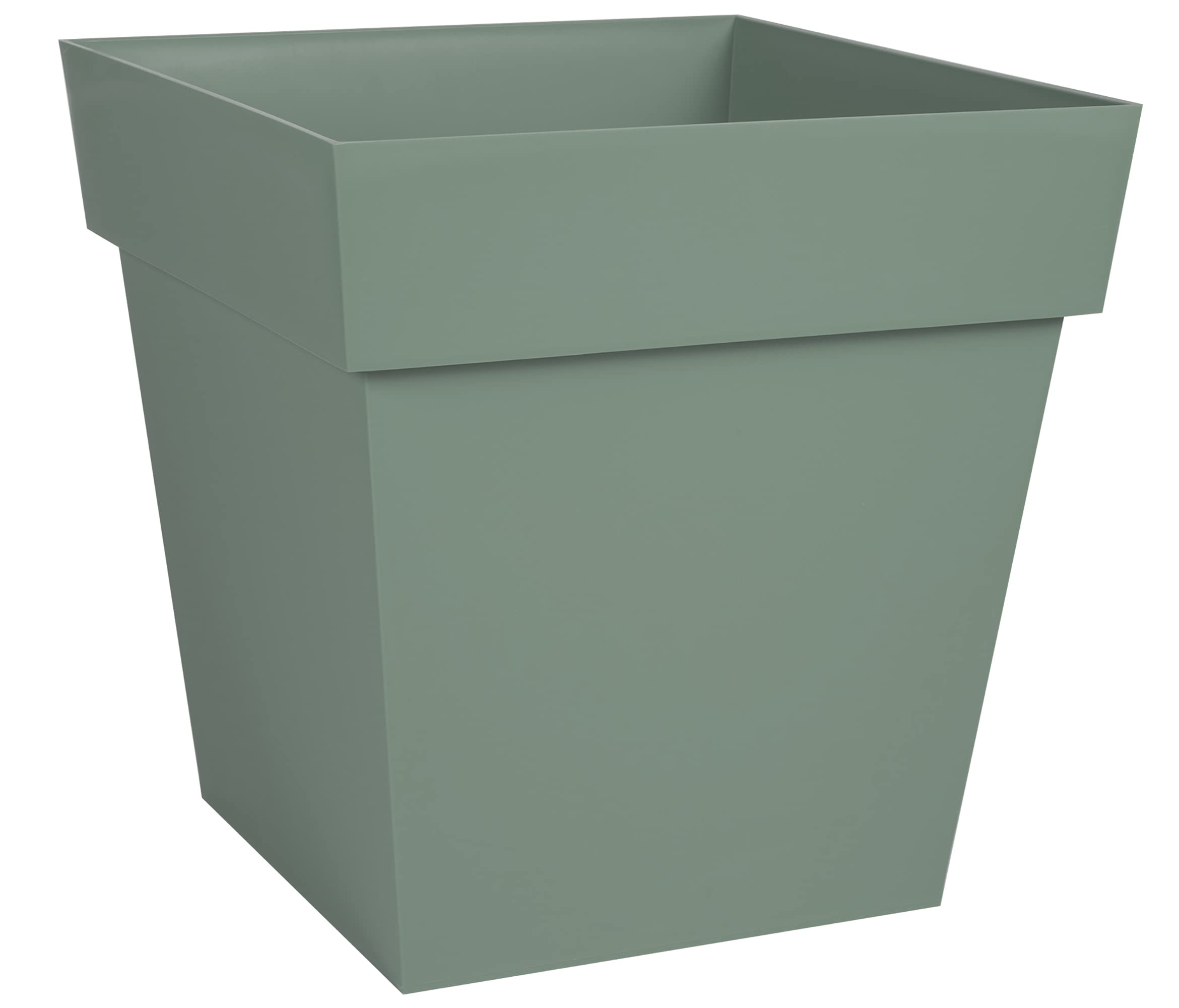 eda-pot-de-fleur-carr-toscane-32-cm-22-l-vert-laurier image 1