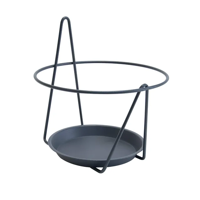 louis-moulin-porte-pots-soucoupe-mural-20-22-cm-anthracite image 1