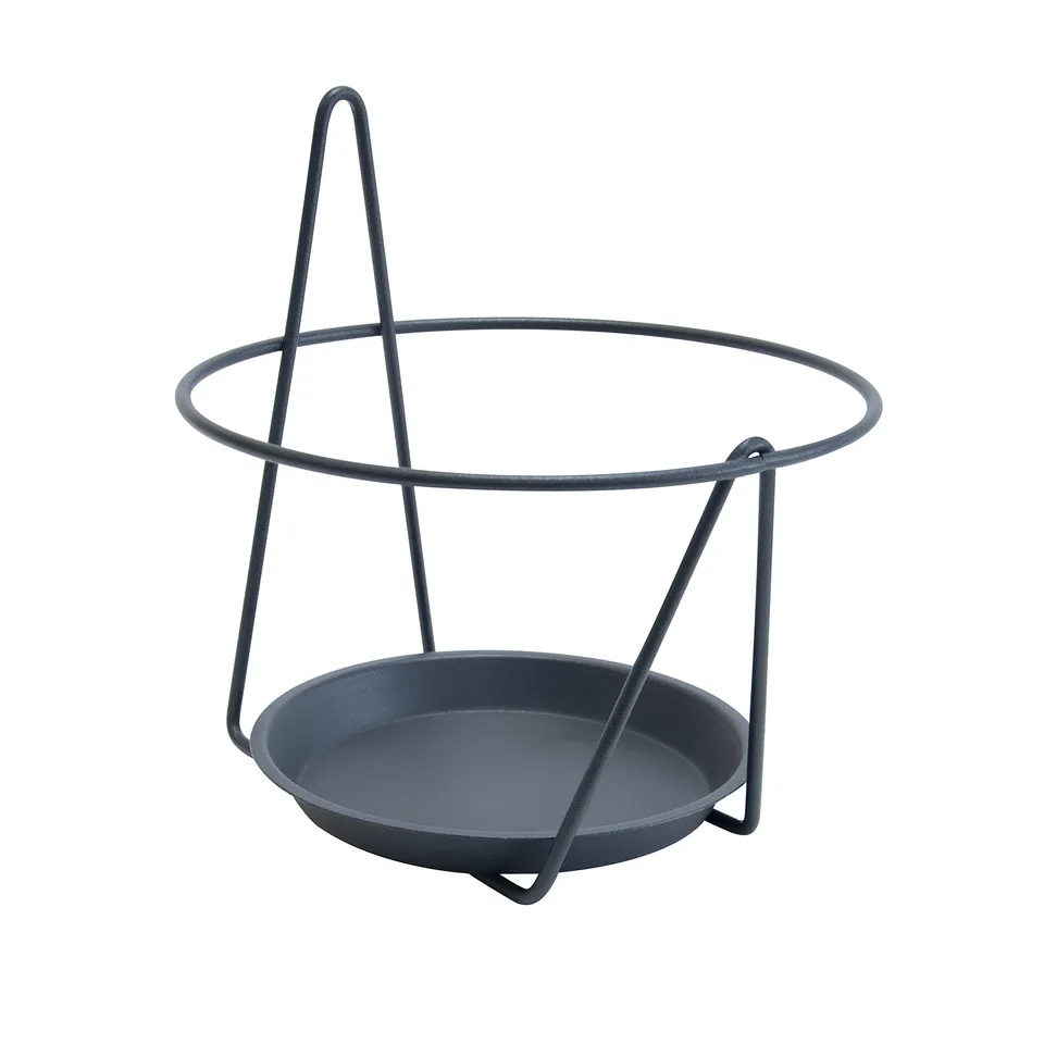 louis-moulin-porte-pots-soucoupe-mural-20-22-cm-anthracite image 1
