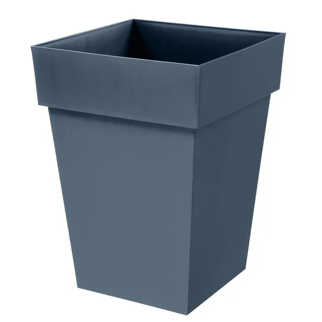 eda-toscane-carr-mi-haut-51-l-pot-de-fleur-39-x-39-x-h-53-cm-bleu-jean image 1