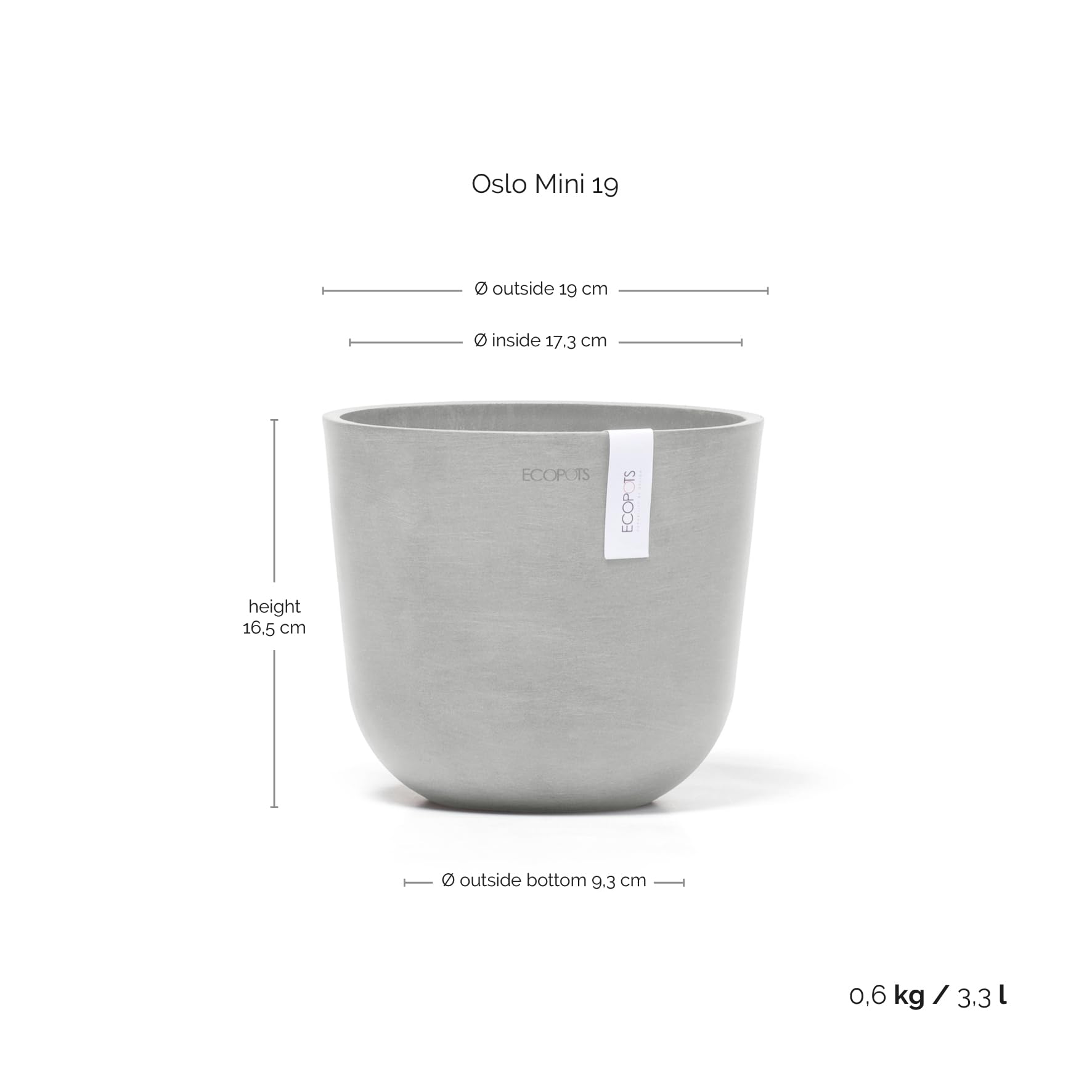 ecopots-oslo-pot-rond-gris-clair-19-cm-int-rieur-ext-rieur image 5