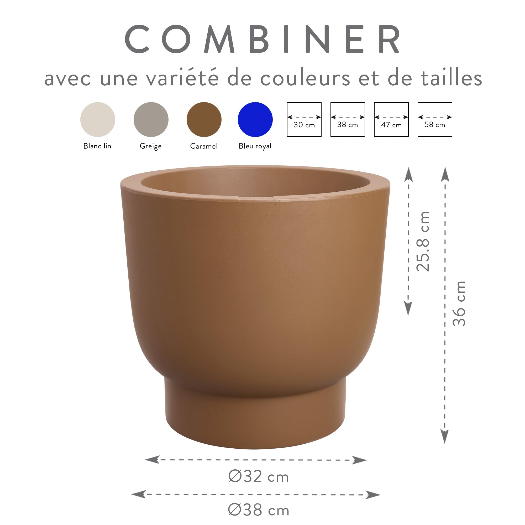elho-amber-grail-pot-40-cm-caramel-38-x-h-36-cm image 6