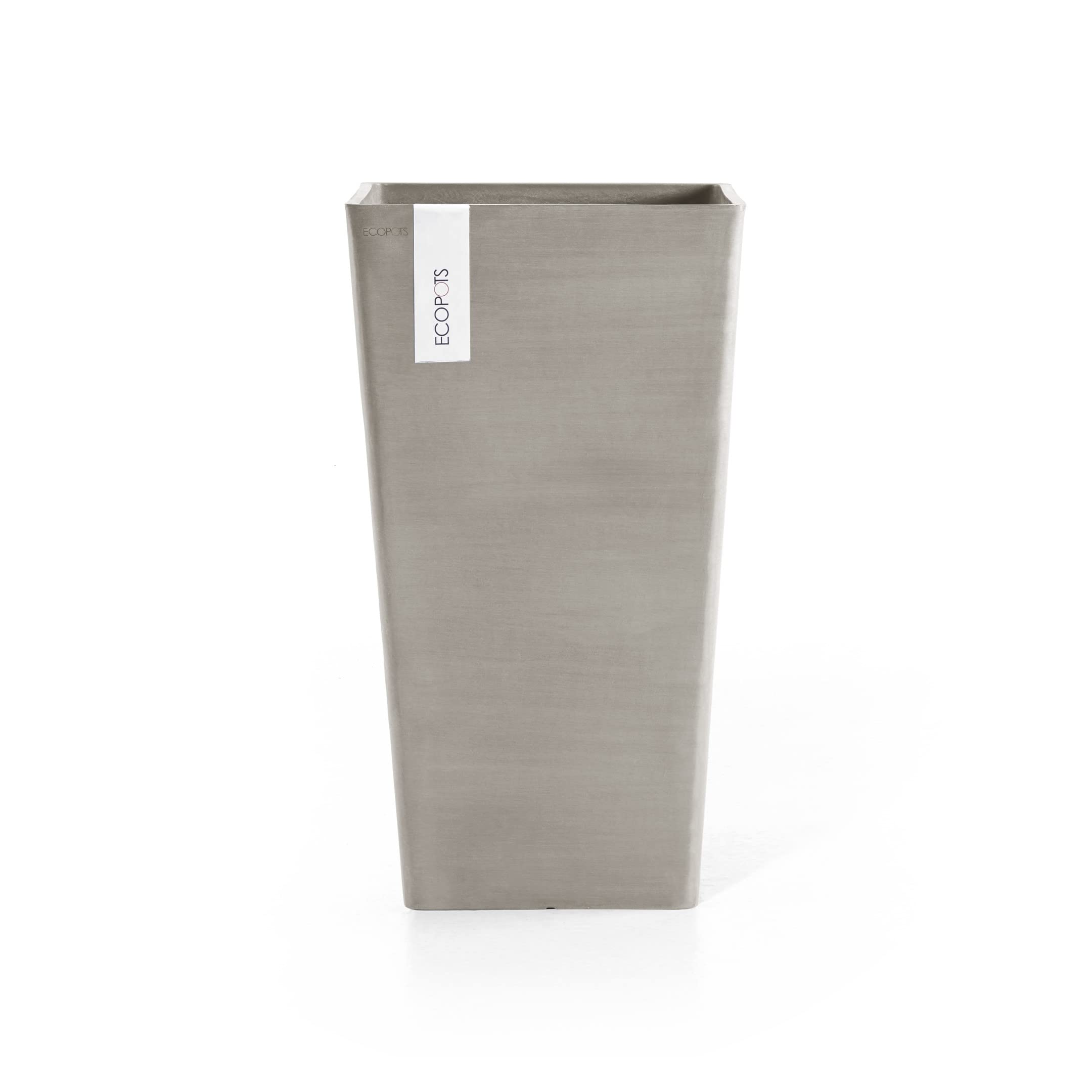 ecopots-rotterdam-56-pot-haut-carr-taupe-31-x-31-x-h-56-cm-36-2-l image 1