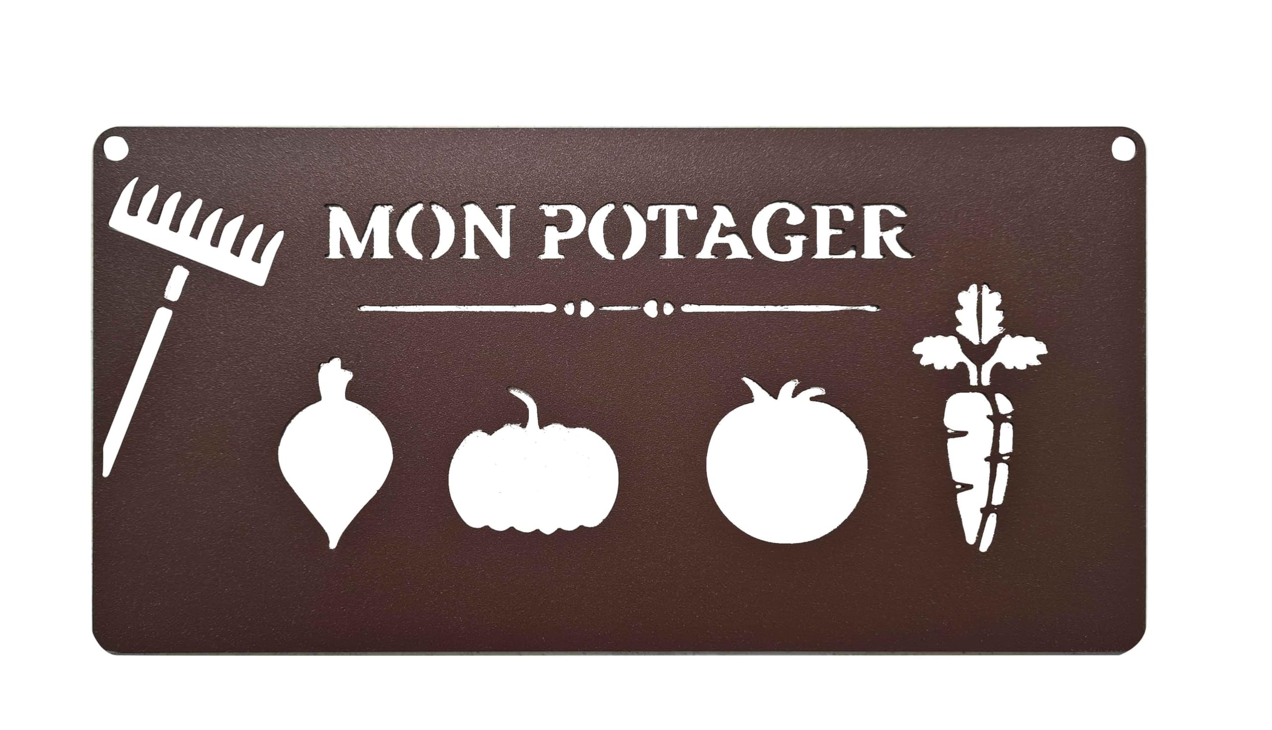 louis-moulin-pancarte-murale-m-tal-mon-potager-25-x-12-5-cm-fer-vieilli image 1