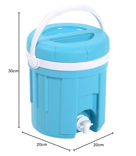 eda-fontaine-isotherme-4-l-avec-poign-e-23-3-x-26-cm-bleu-turquoise-blanc image 4