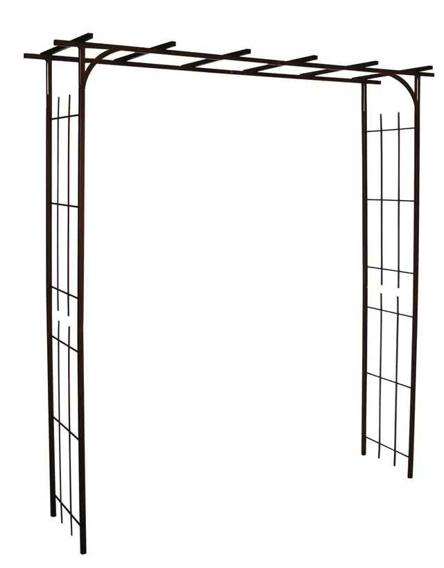 louis-moulin-arche-de-jardin-pergola-noir-charbon-support-plantes-grimpantes-198 image 1