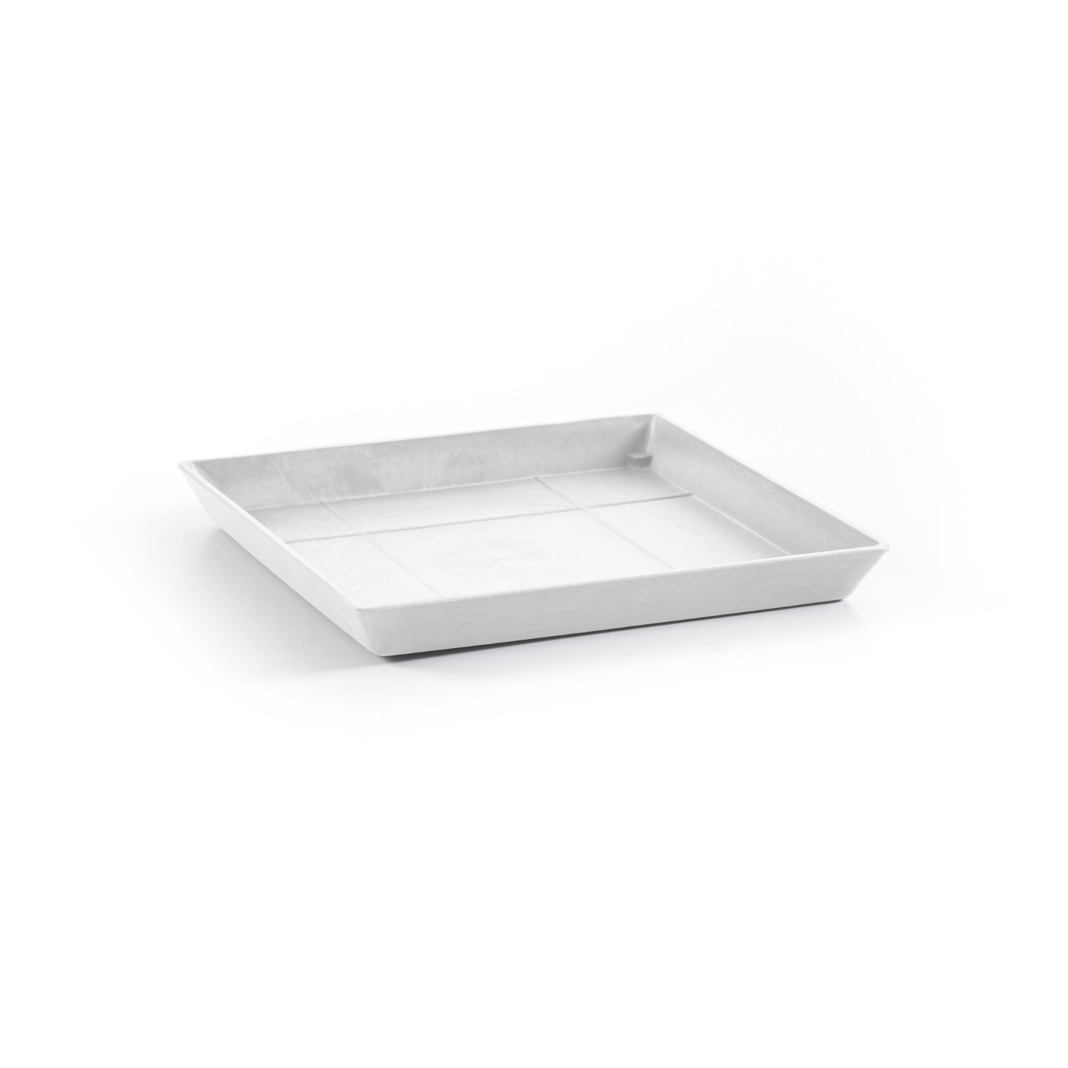 ecopots-square-30-soucoupe-carr-e-blanc-pur image 1
