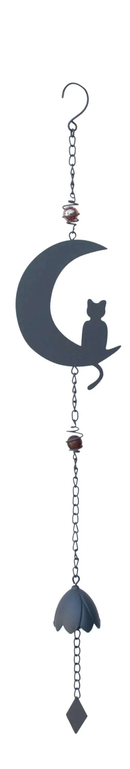 louis-moulin-carillon-m-tal-chat-lune-90-cm-anthracite image 1