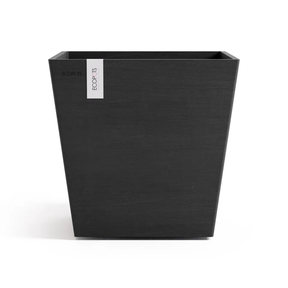 ecopots-rotterdam-pot-carr-35-gris-fonc-avec-r-servoir-d-eau-35-2-x-35-2-x-h-34- image 1