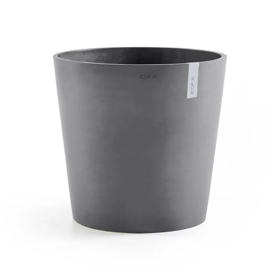 ecopots-amsterdam-rond-50-cm-grand-pot-en-plastique-recycl image 1
