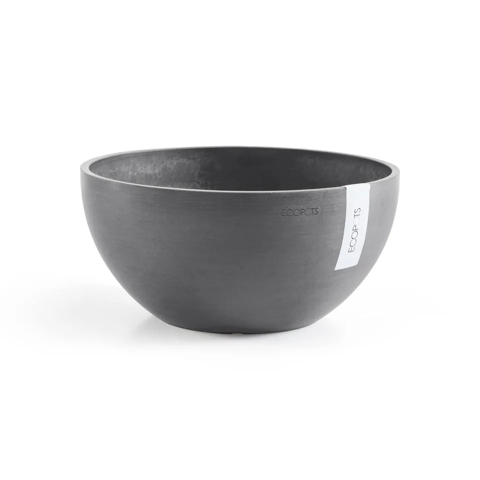 ecopots-brussels-rond-25-gris-coupe-3-6-l-25-x-h-12-cm image 1
