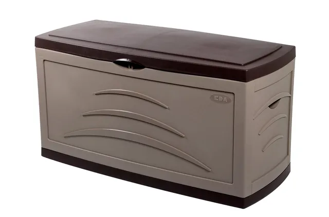 eda-malle-de-jardin-serena-310-l-cadenassable-roulettes-taupe-121-x-55-x-66-cm image 1