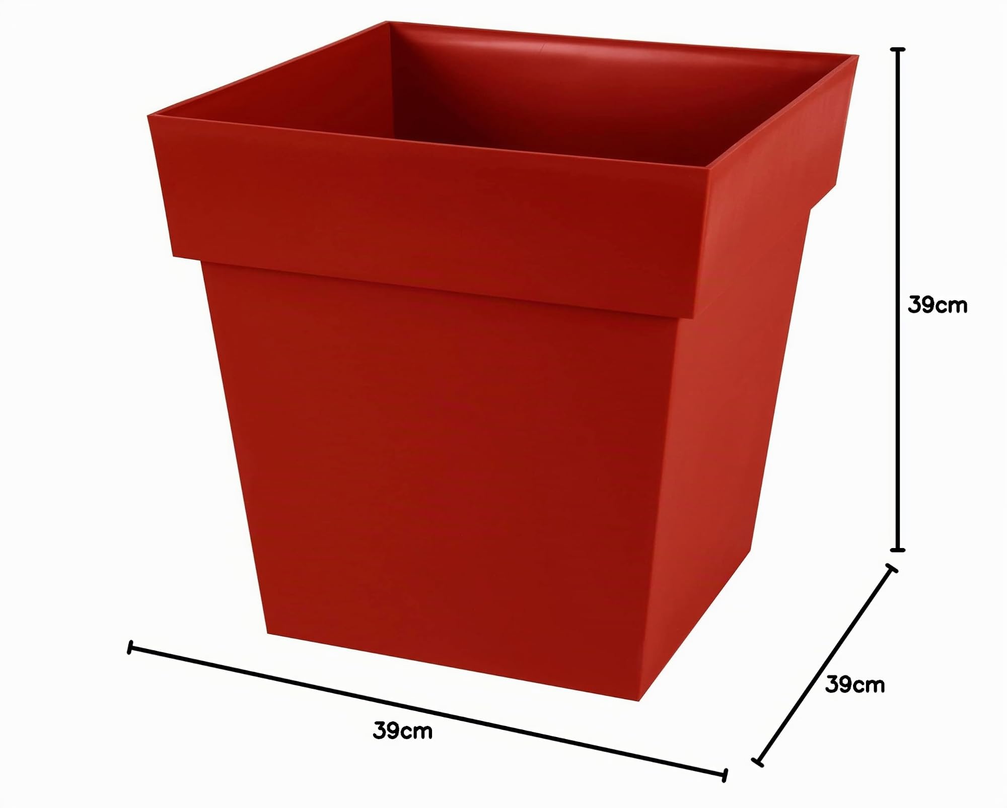 eda-toscane-pot-de-fleur-carr-39-cm-38-l-rouge-rubis image 5
