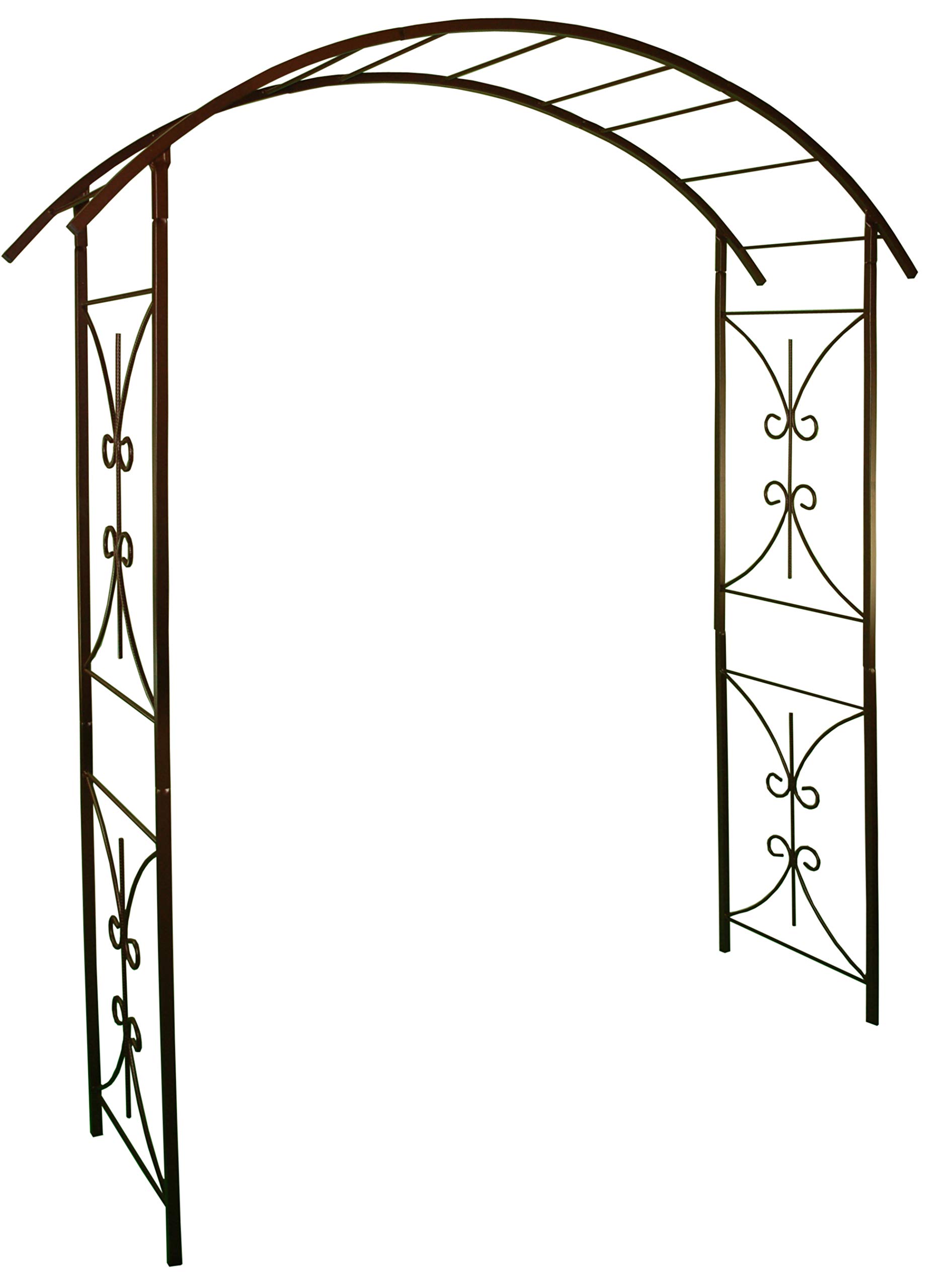 louis-moulin-arche-tube-carr-3026-pour-plante-grimpante-fer-vieilli-180-x-50-x-2 image 1