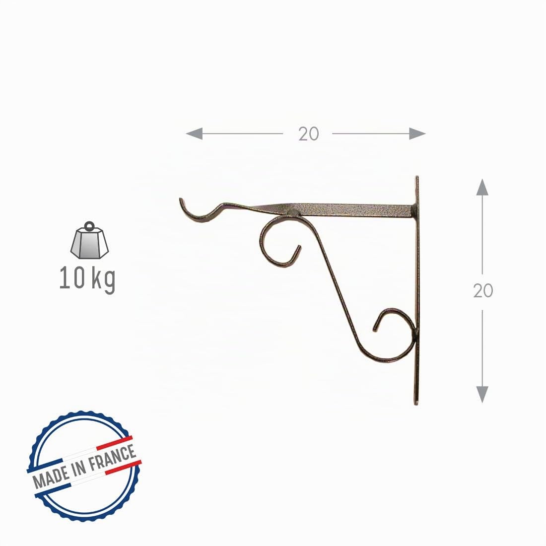 louis-moulin-potence-fer-plat-classique-volute-20x20-cm-anthracite image 2