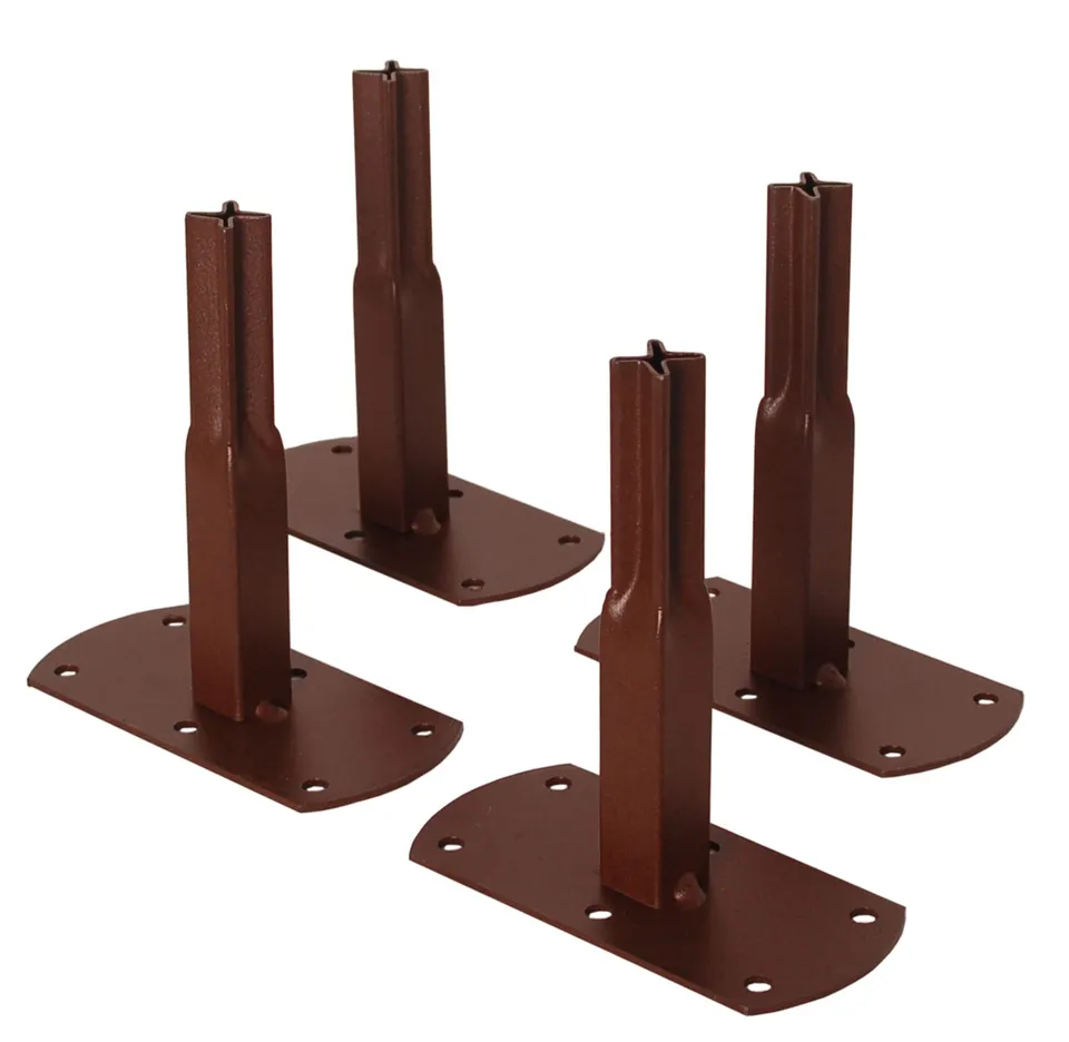 louis-moulin-3516-pack-de-4-pieds-tube-carr-visser-fer-vieilli-13-x-6-x-14-cm-ha image 1