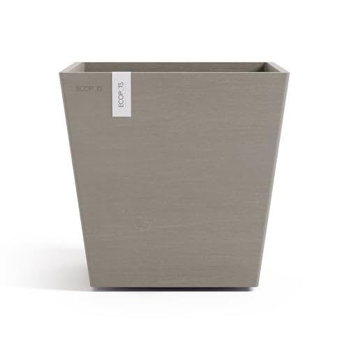 ecopots-rotterdam-25-pot-carr-taupe-avec-r-servoir-d-eau-25-2-x-25-2-x-h-24-5-cm image 6