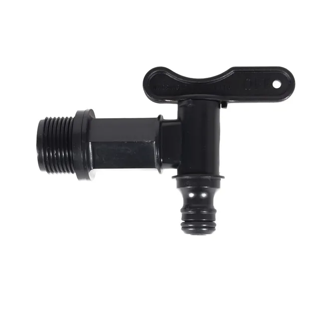 eda-robinet-pour-r-cup-rateur-d-eau-3-4-gaz-noir-filetage-long-joint-inclus-d-bi image 1