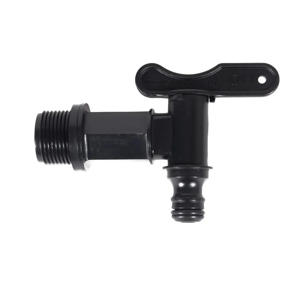eda-robinet-pour-r-cup-rateur-d-eau-3-4-gaz-noir-filetage-long-joint-inclus-d-bi image 1