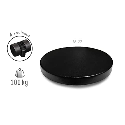 louis-moulin-roule-plante-contemporain-rond-d-30-cm-noir-support-roulettes-80-kg image 5
