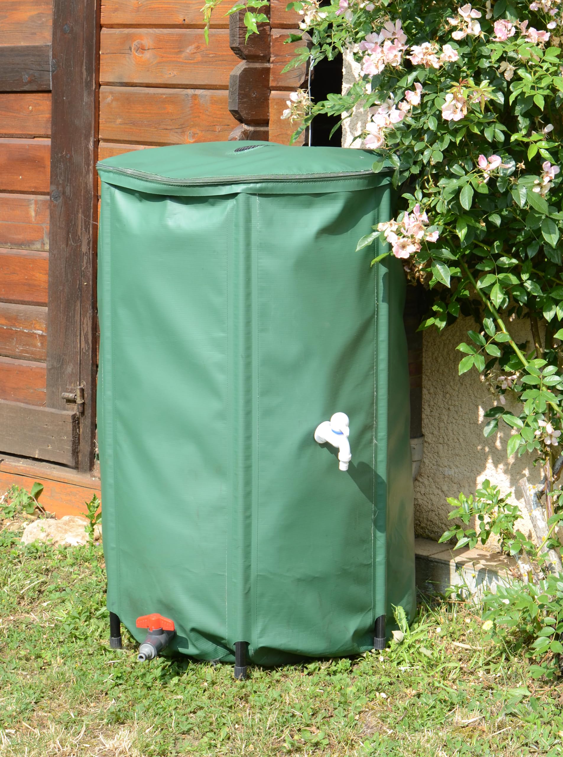 eda-r-cup-rateur-d-eau-pliable-250-l-avec-filtre-et-2-robinets-60-x-h-88-cm image 3