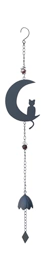 louis-moulin-carillon-m-tal-chat-lune-90-cm-anthracite image 4