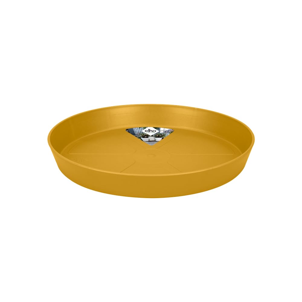 elho-loft-urban-soucoupe-ronde-17-cm-jaune-miel image 1