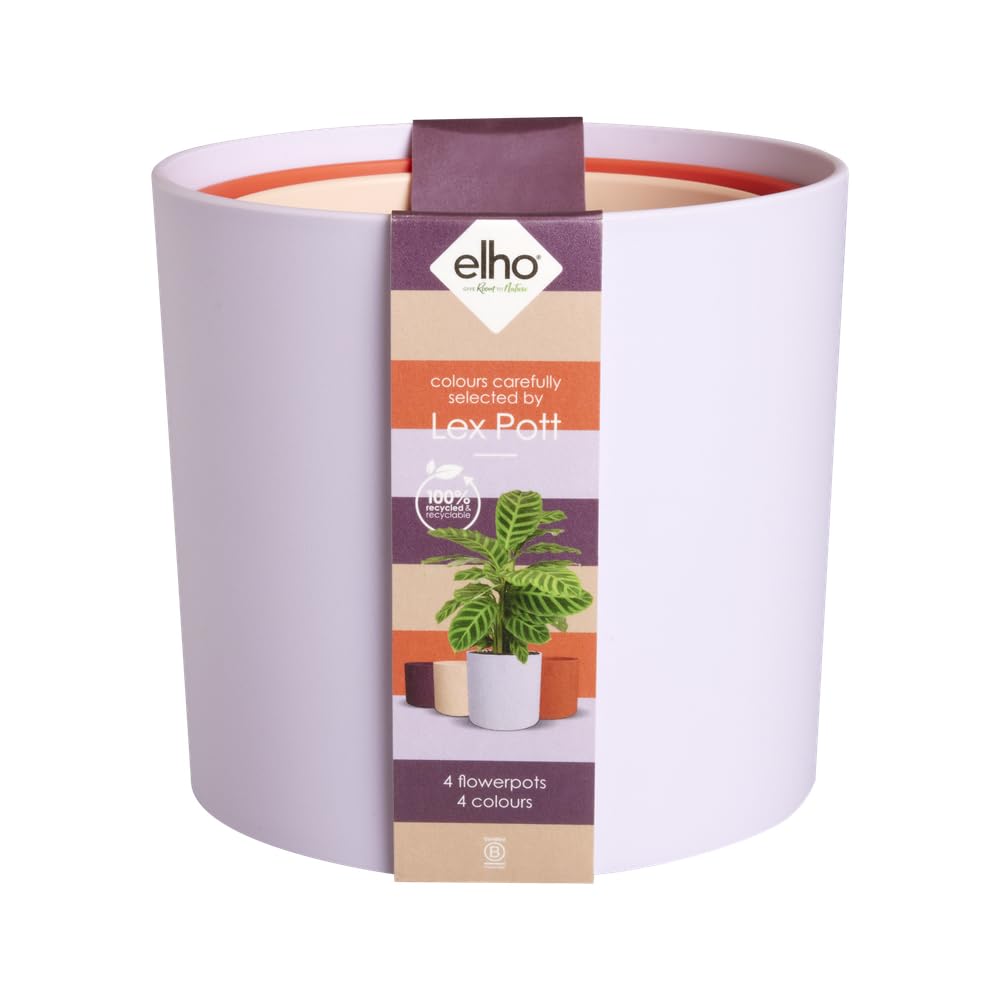 elho-lex-pott-set-15-cm-soft-lilac-lot-de-4-pots-en-plastique-recycl image 1