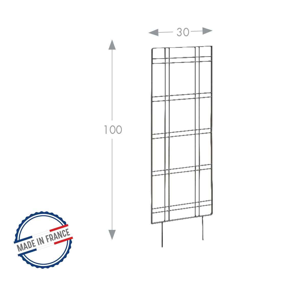 louis-moulin-treillage-colier-30-x-100-cm-anthracite-support-piquer-made-in-fran image 2