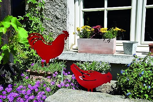 louis-moulin-figurine-piquer-poule-28x39-cm-rouge image 7
