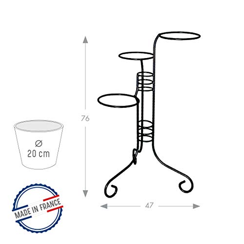 louis-moulin-anneaux-porte-plantes-3-pots-76-cm-pour-pots-20-cm-anthracite image 5